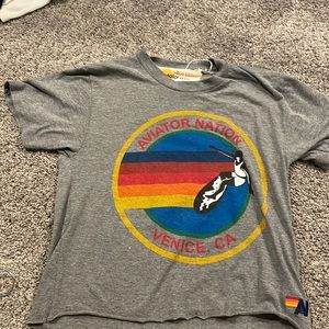 Aviator Nation Crop Circle Venice Tshirt